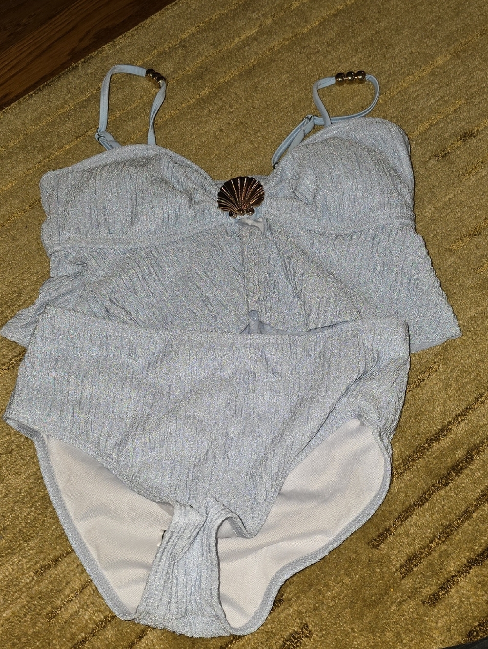 Nwt! Light Blue Kids 2 Piece Bathing Suit - 12Y..